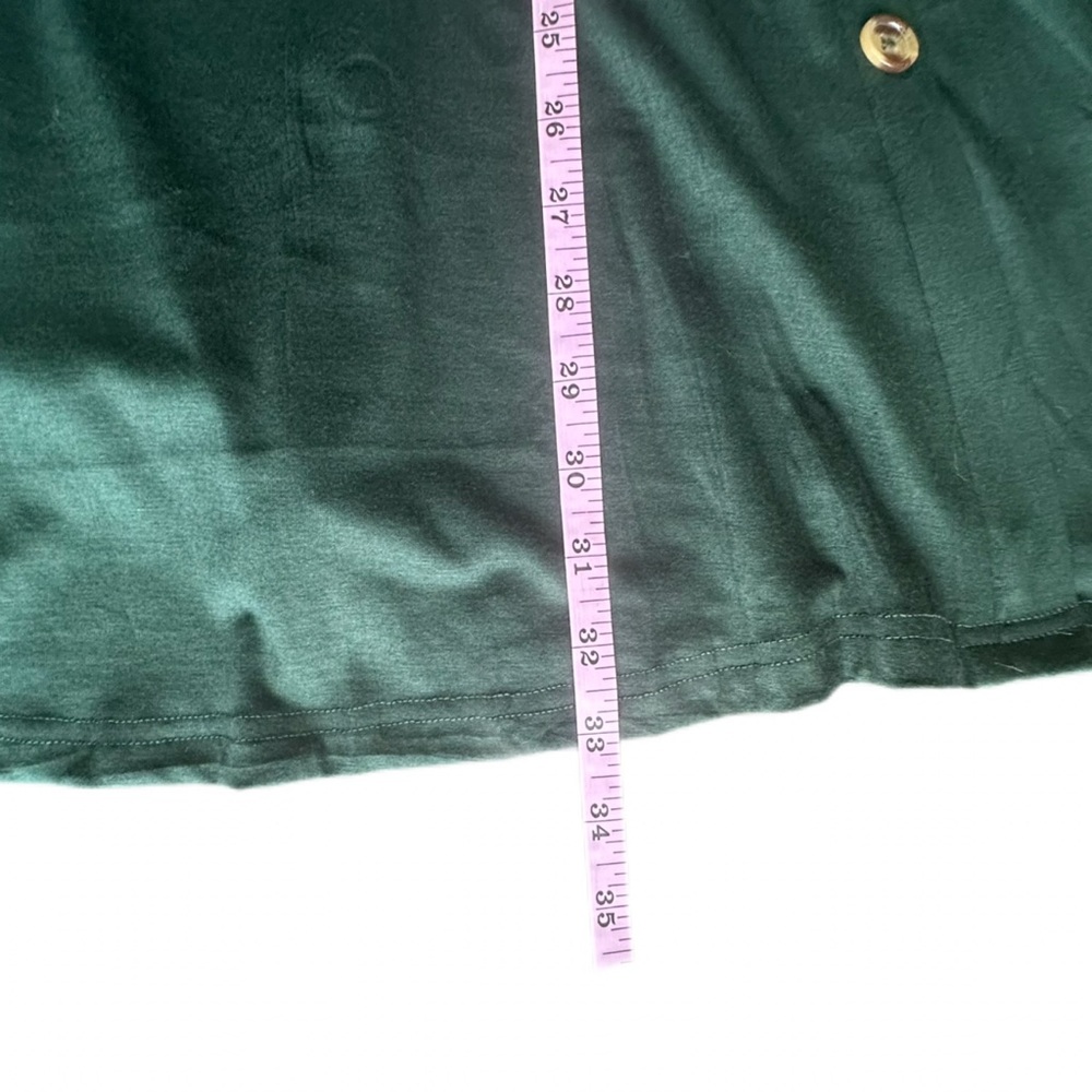 NWT Women’s Liyinxi Dark Green Button-Down Dress Size S - Picture 6 of 9